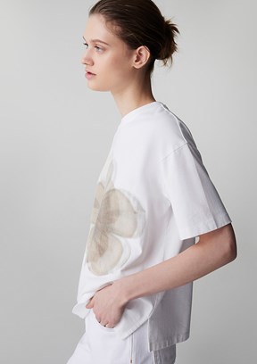 İPEKYOL - IS1260070074 Kadın Beyaz Kısa Kol T-Shirt