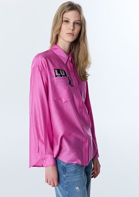 TWİST - TS1260025159 Kadın Pembe Uzun Kol Gömlek