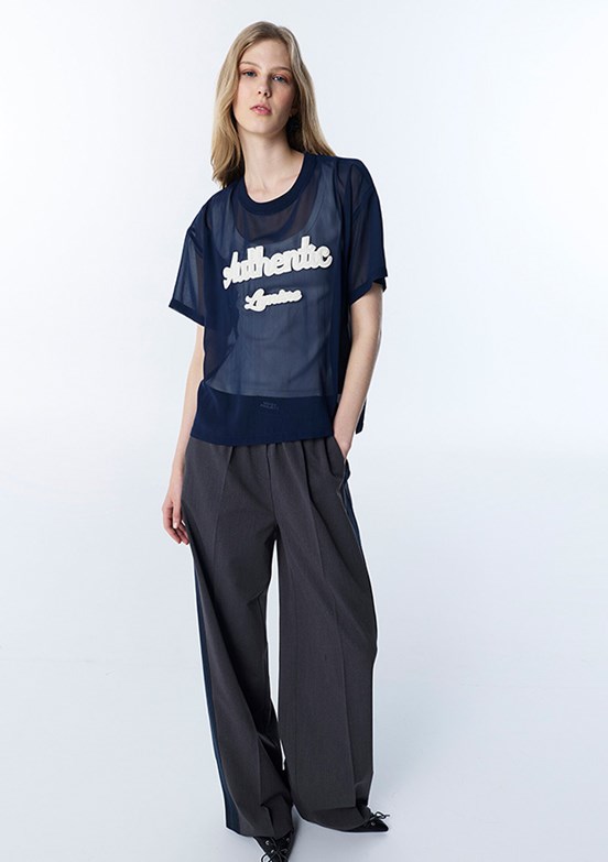 TWİST - TS1260006082 Kadın Lacivert Baskılı Bluz