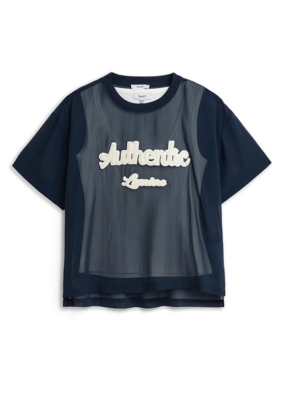 TWİST - TS1260006082 Kadın Lacivert Baskılı Bluz