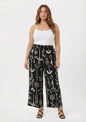 RMG - 1855 Kadın Siyah Normal Bel Pantolon