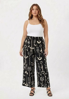 RMG - 1855 Kadın Siyah Normal Bel Pantolon