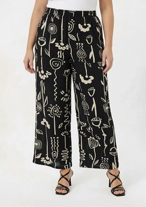 RMG - 1855 Kadın Siyah Normal Bel Pantolon