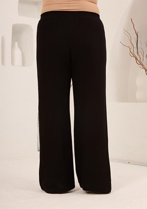 RMG - 1860 Kadın Siyah Normal Bel Pantolon