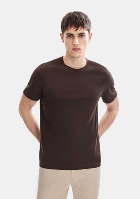 BACKANDBOND B35S10004 Kahverengi Erkek T-Shirt