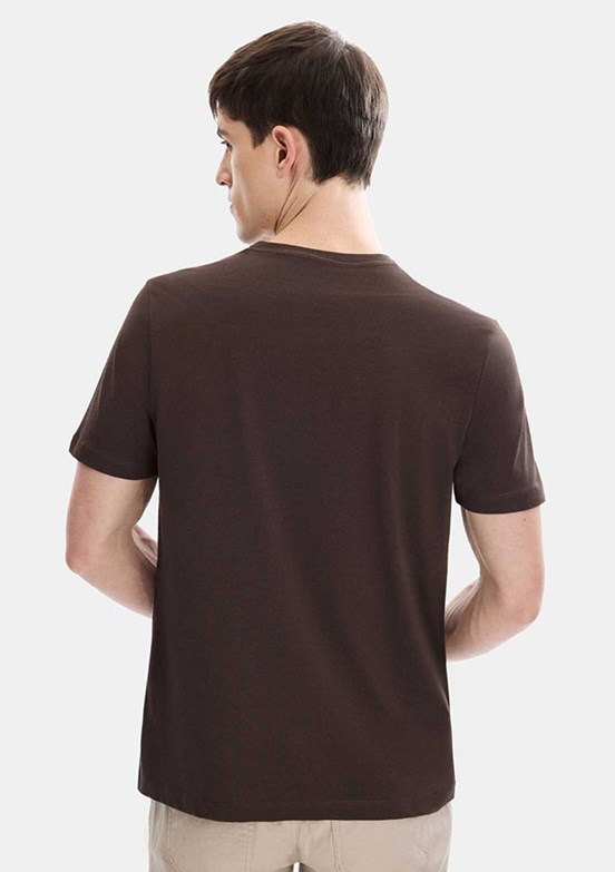 BACKANDBOND B35S10004 Kahverengi Erkek T-Shirt