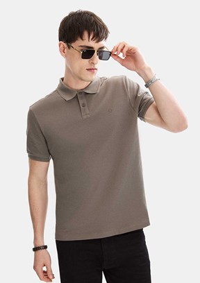BACKANDBOND - B35S10042 Erkek Koyu Vizon T-Shirt