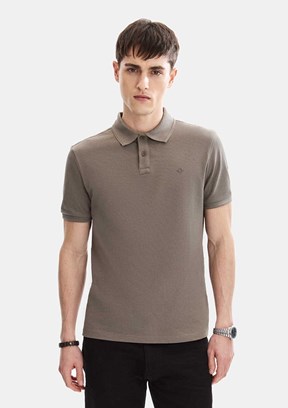 BACKANDBOND - B35S10042 Erkek Koyu Vizon T-Shirt