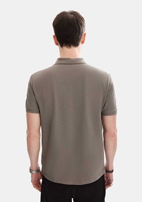 BACKANDBOND - B35S10042 Erkek Koyu Vizon T-Shirt