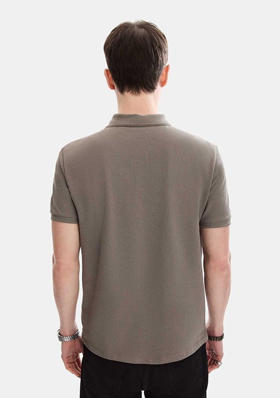 BACKANDBOND - B35S10042 Erkek Koyu Vizon T-Shirt