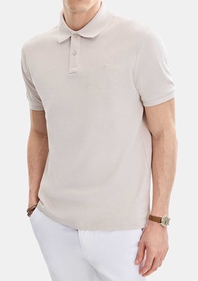 BACKANDBOND - B35S10042 Erkek Bej T-Shirt