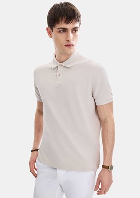 BACKANDBOND - B35S10042 Erkek Bej T-Shirt