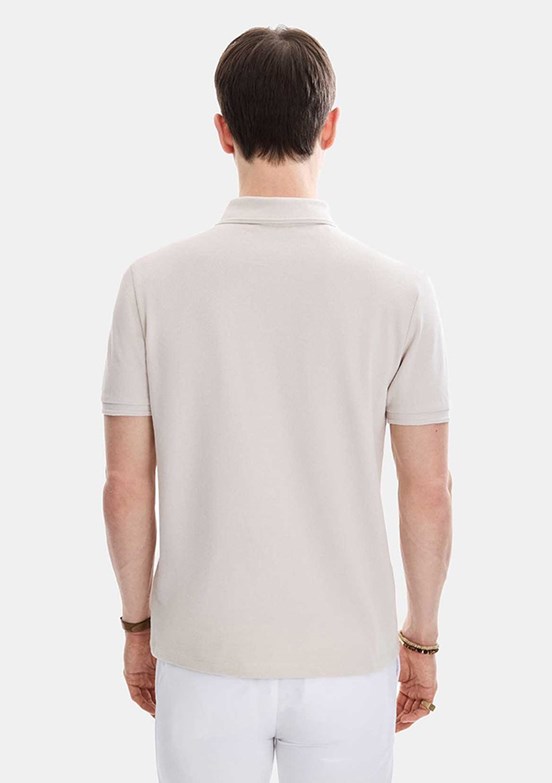 BACKANDBOND - B35S10042 Erkek Bej T-Shirt