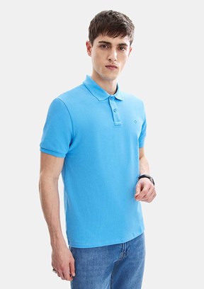 BACKANDBOND - B35S10042 Erkek Gök Mavisi T-Shirt