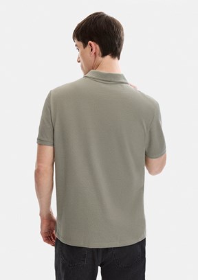 BACKANDBOND - B35S10042 Erkek Yeşil Polo Yaka T-Shirt