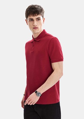 BACKANDBOND - B35S10042 Erkek BordoT-Shirt