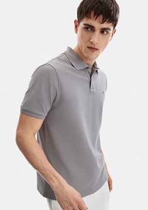 BACKANDBOND - B35S10042 Erkek Gri Polo Yaka T-Shirt