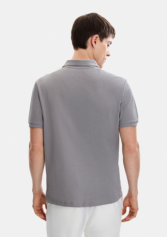 BACKANDBOND - B35S10042 Erkek Gri Polo Yaka T-Shirt