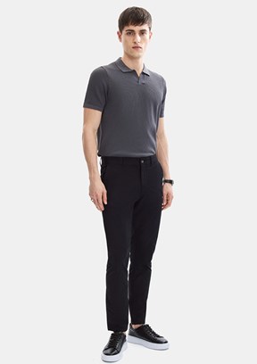 BACKANDBOND - B35S30001 Erkek Siyah Dokuma Pantolon