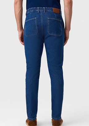 BACKANDBOND - B35S35015 Erkek Mavi 5 Cep Jean Pantolon