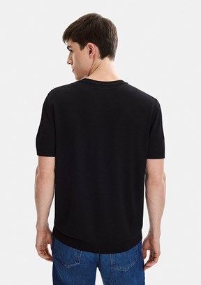 BACKANDBOND - B35S40019 Erkek Siyah Triko T-Shirt