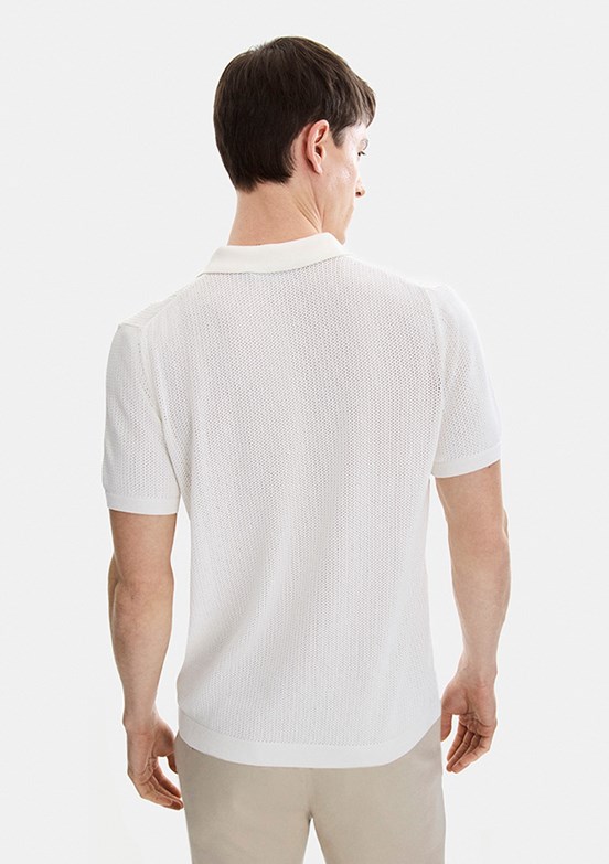 BACKANDBOND - B35S40030 Erkek Beyaz Triko T-Shirt