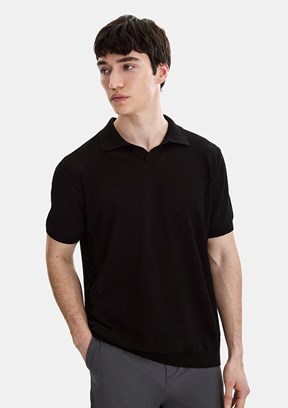 BACKANDBOND - B35S40030 Erkek Siyah Triko T-Shirt