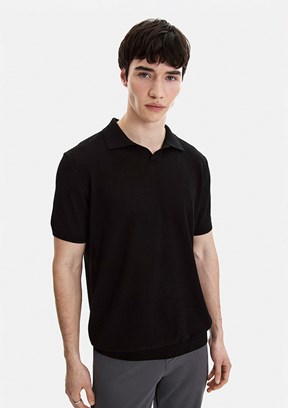 BACKANDBOND - B35S40030 Erkek Siyah Triko T-Shirt