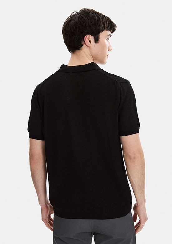 BACKANDBOND - B35S40030 Erkek Siyah Triko T-Shirt
