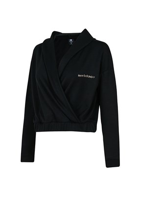 NEW BALANCE - WNH1614 Kadın Siyah Sweatshirt