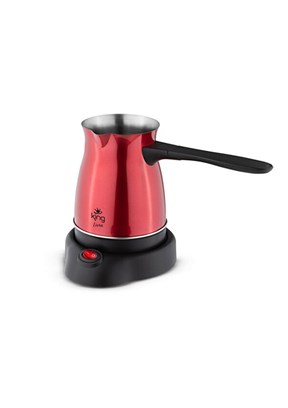 KİNG Livra - K3104 Kırmızı Kahve Makinesi