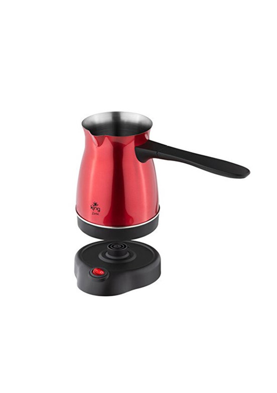 KİNG Livra - K3104 Kırmızı Kahve Makinesi