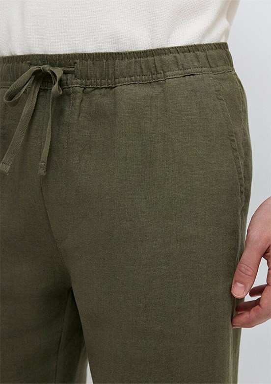 MAVİ - M0010577-71581 Erkek Yeşil Normal Bel Pantolon
