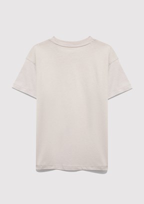 MAVİ - M6610444-90782 Erkek Çocuk Gri Baskılı T-Shirt