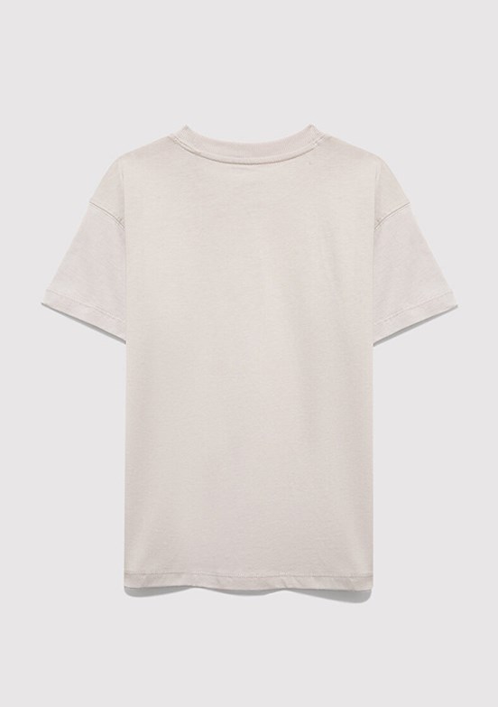 MAVİ - M6610444-90782 Erkek Çocuk Gri Baskılı T-Shirt