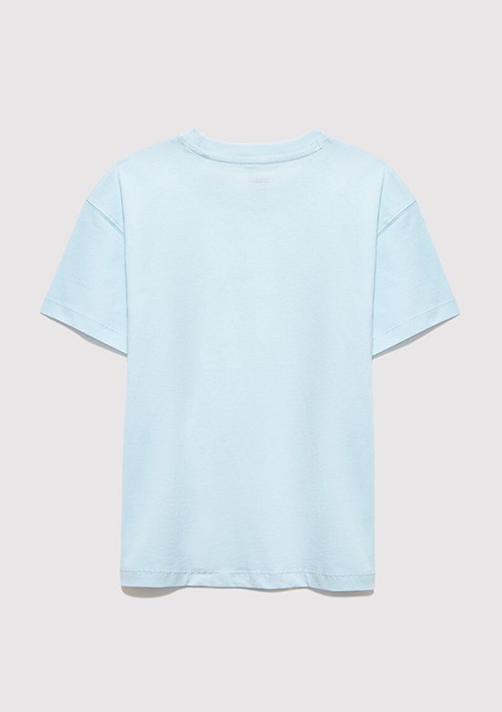 MAVİ - M6610444-91361 Erkek Çocuk Mavi Baskılı T-Shirt