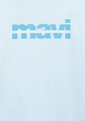 MAVİ - M6610444-91361 Erkek Çocuk Mavi Baskılı T-Shirt