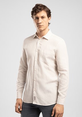 LEE COOPER Russo - 262 LCM 241006 Erkek Beyaz Uzun Kol Gömlek