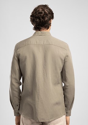 LEE COOPER Russo - 262 LCM 241006 Erkek Yeşil Uzun Kol Gömlek