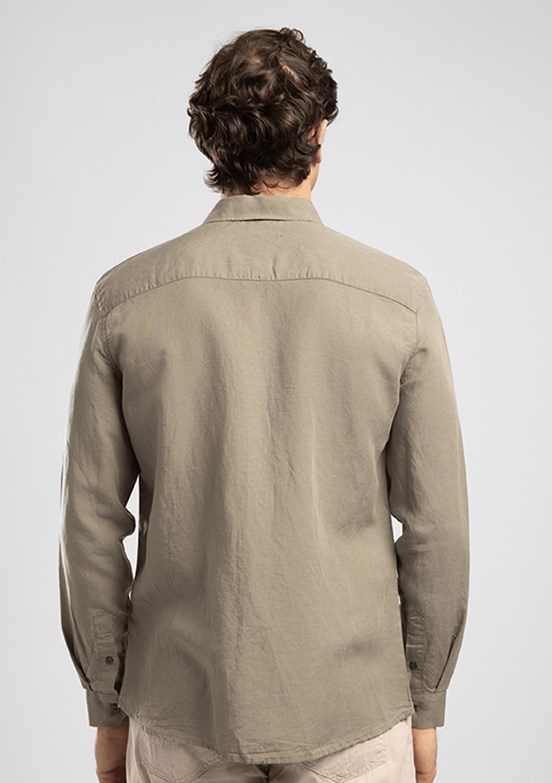 LEE COOPER Russo - 262 LCM 241006 Erkek Yeşil Uzun Kol Gömlek