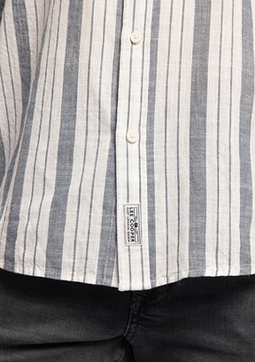 LEE COOPER Darse - 262 LCM 241009 Erkek Lacivert Uzun Kol Gömlek