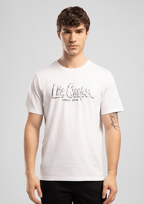 LEE COOPER Drawos - 262 LCM 242005 Erkek Beyaz O Yaka T-Shirt
