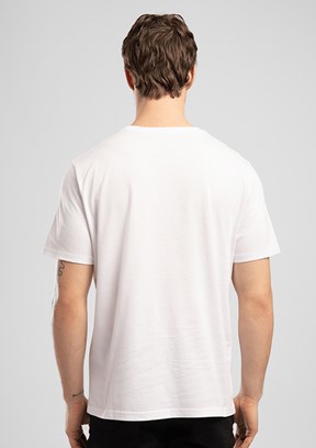 LEE COOPER Drawos - 262 LCM 242005 Erkek Beyaz O Yaka T-Shirt