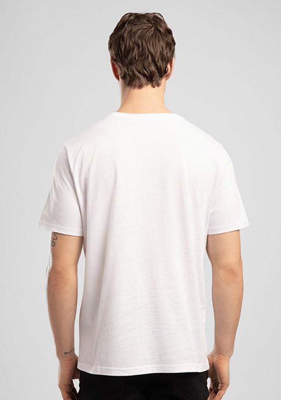 LEE COOPER Drawos - 262 LCM 242005 Erkek Beyaz O Yaka T-Shirt