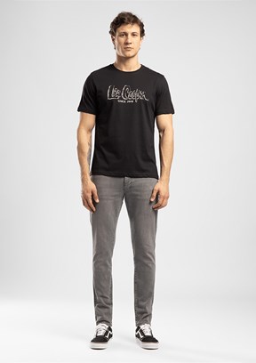 LEE COOPER Drawos - 262 LCM 242005 Erkek Siyah O Yaka T-Shirt