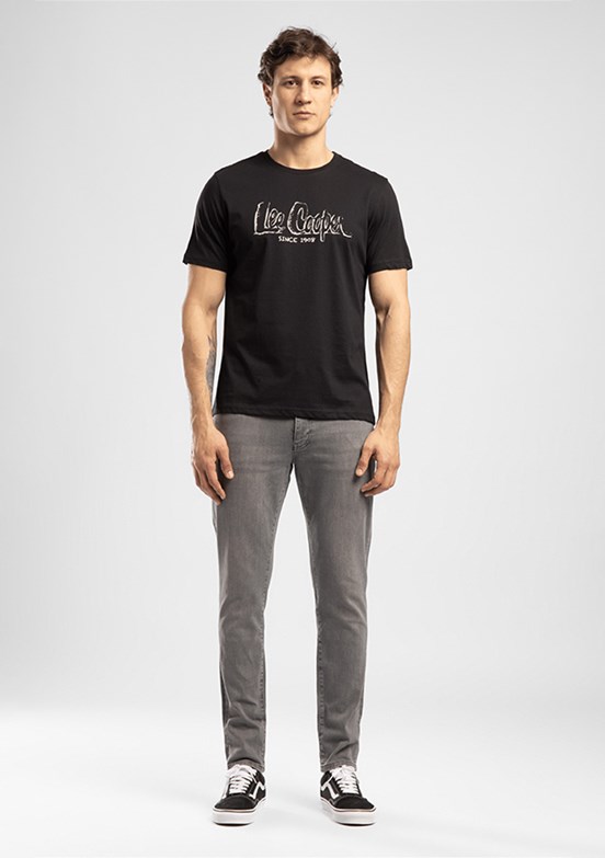 LEE COOPER Drawos - 262 LCM 242005 Erkek Siyah O Yaka T-Shirt