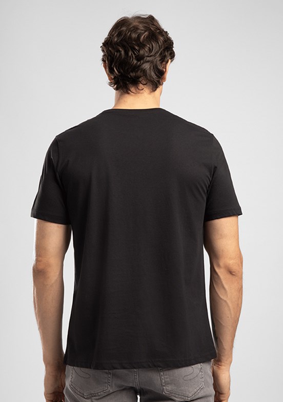 LEE COOPER Drawos - 262 LCM 242005 Erkek Siyah O Yaka T-Shirt
