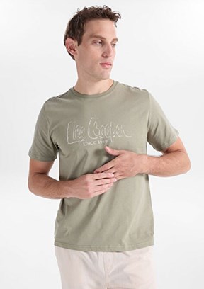 LEE COOPER - 262 LCM 242005 Erkek Yeşil O Yaka T-Shirt