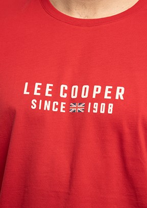 LEE COOPER Ansel - 262 LCM 242031 Erkek Kırmızı O Yaka T-Shirt
