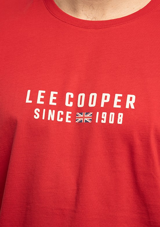 LEE COOPER Ansel - 262 LCM 242031 Erkek Kırmızı O Yaka T-Shirt